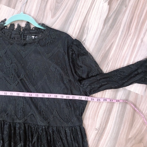 Dainty Jewells Black Lace Dress NWOT - Picture 9 of 10